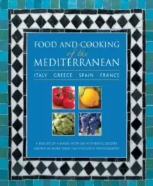 Image of Food and Cooking of the Mediterranean: Italy - Greece - Spain - France : A Box Set of 4 Books with 265 Authentic Recipes Shown in More Than 1160 Evoca