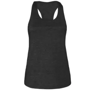 image of Bella + Canvas Womens/Ladies Racerback Tank Top (M) (Dark Grey Heather)