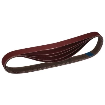 image of 08694 Cloth Sanding Belt, 25 x 762mm, 40 Grit (5 Pack) - Draper