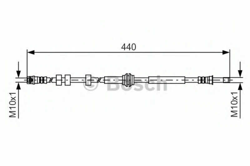 Image of Bosch 1 987 481 430 Brake Hose Brake Hose (83)