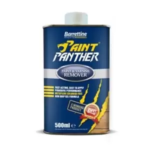 image of Barrettine Paint Panther Paint, Varnish & Lacquer Remover, 0.5L