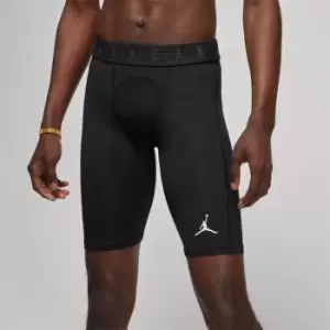 image of Jordan Dri-Fit Sports Compression Shorts, Black/White, Male, Performance Tops, DM1813-010