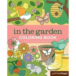 Image of Petit Collage Petit In the Garden Colouring Book - In The Garden