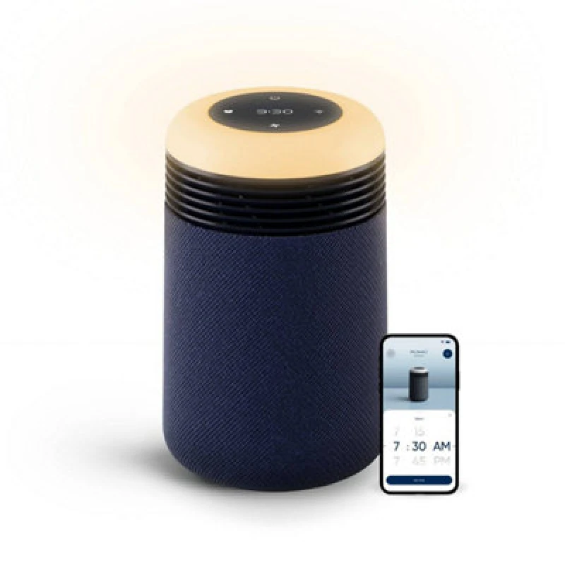 Image of Blueair Mini Restful Sunrise Alarm Air Purifier in Navy Navy Unisex