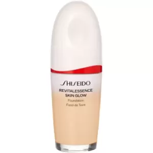 Image of Shiseido Revitalessence Skin Glow Foundation light illuminating foundation SPF 30 shade Porcelain 30ml
