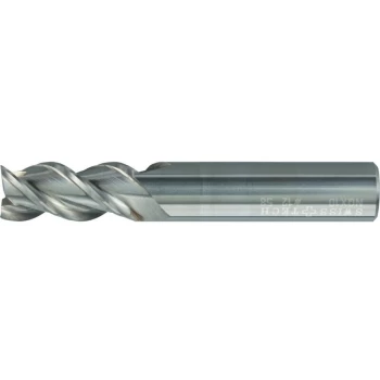Image of 12.00MM Carbide Plain Shank 3 Flute High Helix Slot Drills - Uncoated - Swisstech