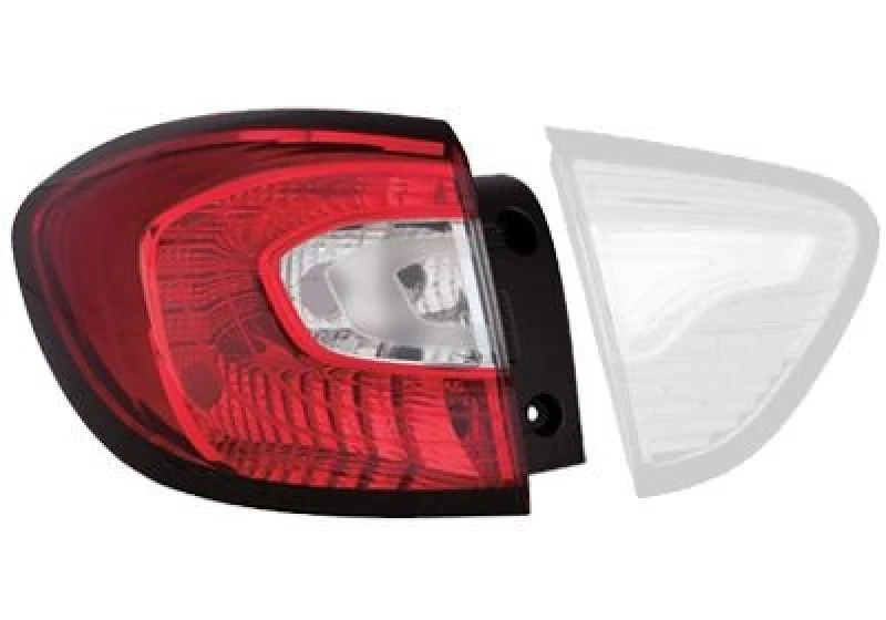 Image of VAN WEZEL 4386921 Rear light Outer section, with bulb holder, Left Combination Rearlight (391)