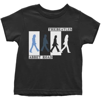Image of The Beatles - Abbey Road Colours Crossing Kids 4 Years T-Shirt - Black