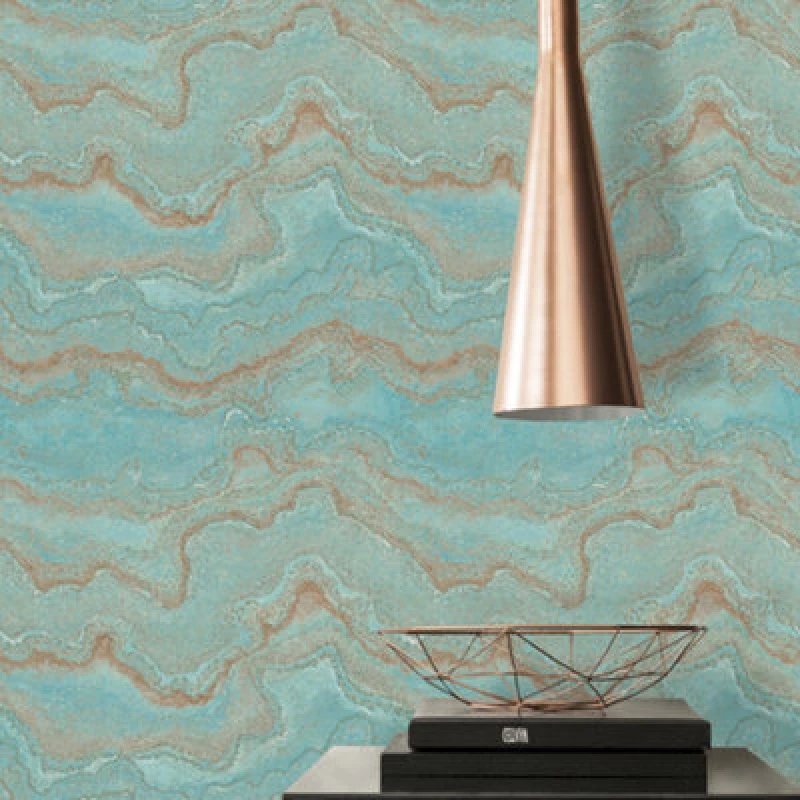Image of Galerie Welcome Home Water Marble Green Wallpaper WH30173, Green WH30173