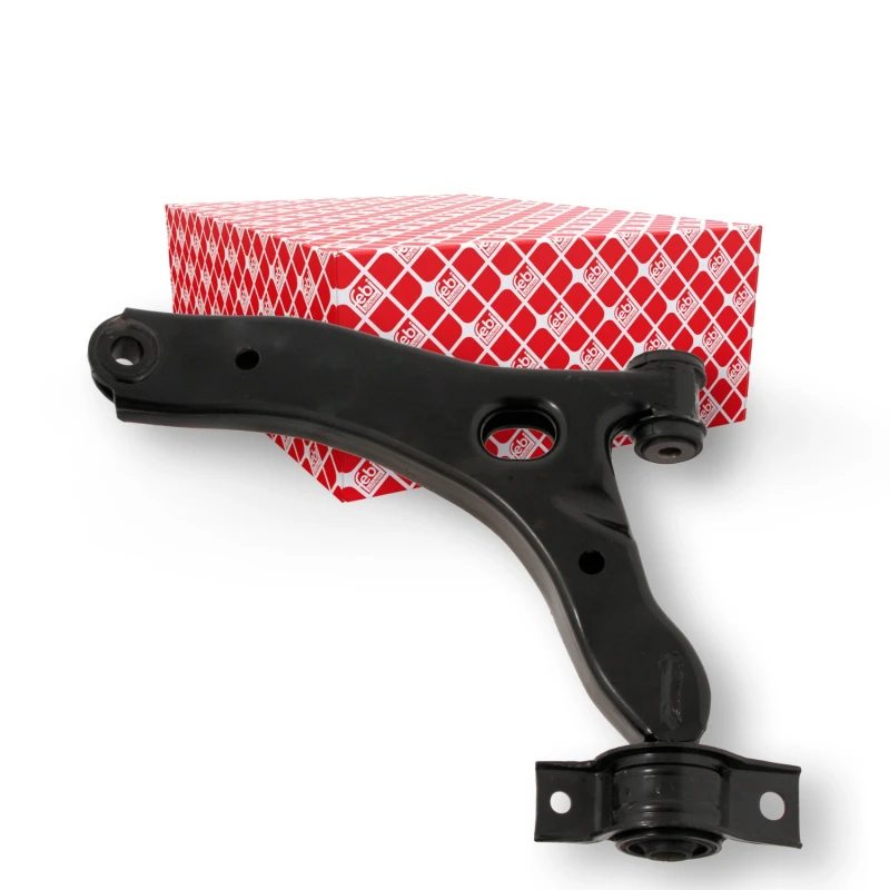 Image of FEBI BILSTEIN 29651 Suspension arm Control Arm, Sheet Steel, Left, without ball joint, with rubber mounts Sheet Steel Track Control Arm (273)