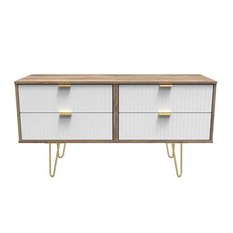 Image of Ready Assembled 2 U Bexley 4 Drawer Bed Box (Ready Assembled) Size: Small Multicolor Unisex Small
