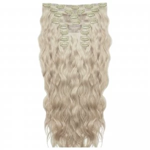 image of Beauty Works 22" Beach Wave Double Hair Extension Set (Various Shades) - Champagne Blonde