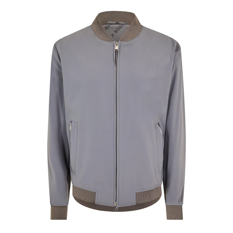 Image of Boss Hanry Bomber Jacket - Grey Grey L