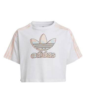 image of adidas CAMISA Girls Childrens T shirt in White / 5 years,11 / 12 years,13 / 14 years,6 / 7 years,7 / 8 years,9 / 10 years,8 / 9 ans,10 / 11 ans,12 / 1