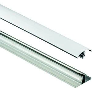 image of Wickes White Universal Glazing Bar for Polycarbonate Sheets 3000mm