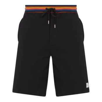 Image of Paul Smith Underwear Stripe Fleece Shorts - Black
