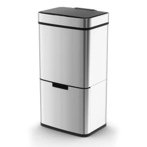 Morphy Richards 2-Compartment Digital Sensor Bin - Stainless Steel