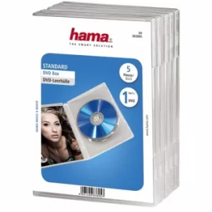Image of Standard DVD Jewel Case Pack of 5 (Transparent)
