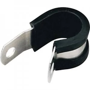 Image of Fastener chloropene protection Silver Black HellermannTyton 211 15050 ALU5C ALUCR NABK C1