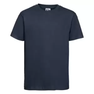 Image of Russell Childrens/Kids Slim Short Sleeve T-Shirt (13-14 Years) (French Navy)