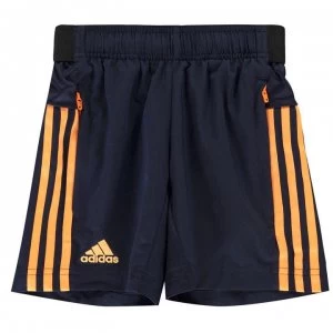 Image of adidas Boys Football Climalite Trofeo + Shorts - Navy/Orange