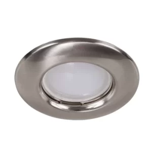 image of 10 x MiniSun Non-Fire Rated Steel Fixed Downlights In Brushed Chrome