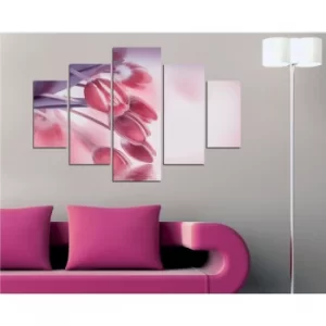 image of ST130 Multicolor Decorative MDF Painting (5 Pieces)