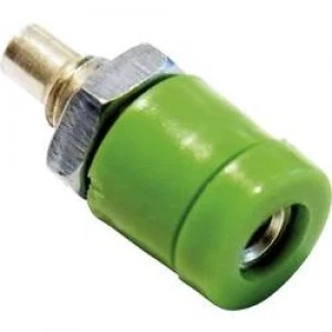 image of Mini jack socket Socket vertical vertical Pin diameter 2mm Green