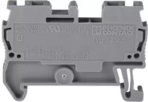 Phoenix Contact 3031212 Terminal Block, Din Rail, 2Pos, 10Awg