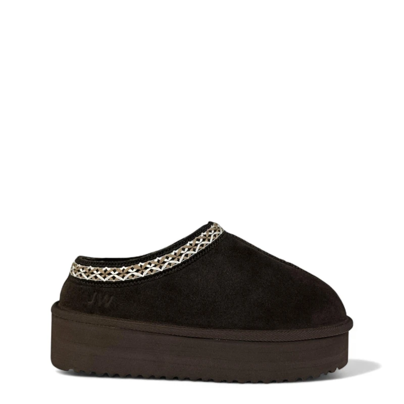 Image of Jack Wills Platform Slip-On Snug Womens Chocolate female 4 (37)