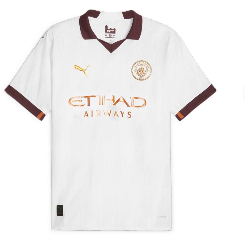 Image of Puma Mcfc Away Jersey Promo Football Shirt Mens Puma White male S
