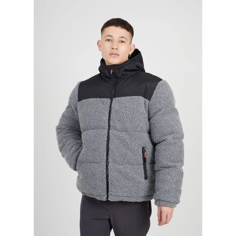 Image of Brave Soul Borg Puffer Jacket Grey male Large