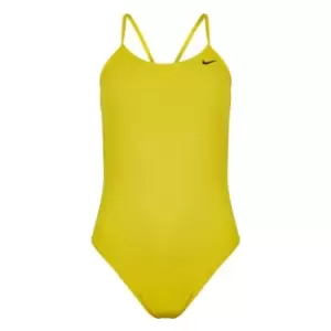 image of Nike Cut Out Swimsuit Womens - Yellow