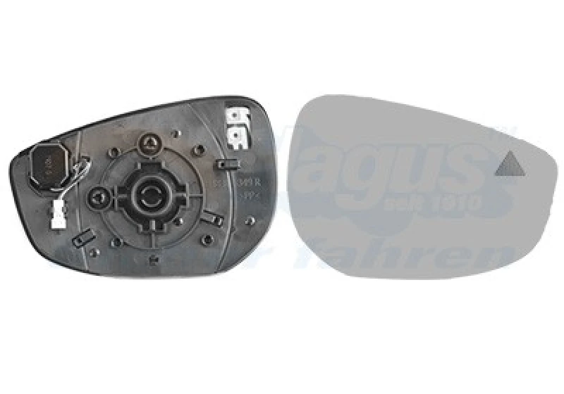 Image of VAN WEZEL Wing mirror glass VAN WEZEL 2705836