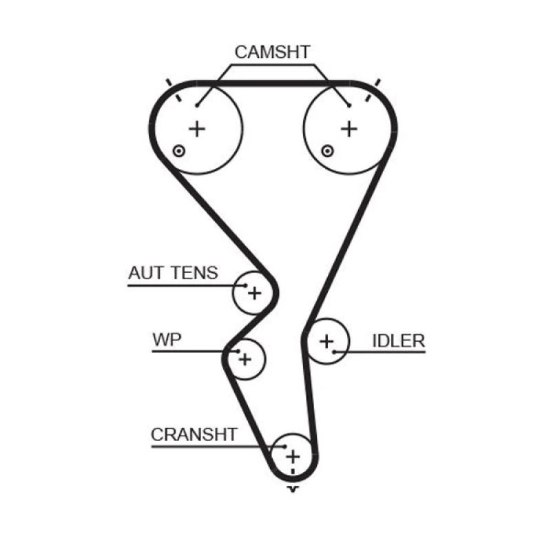 Image of GATES Timing Belt GATES 5615XS