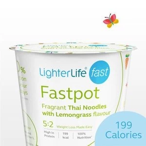 image of 52 LighterLife Fast Fragrant Thai Noodles flavour FastPot