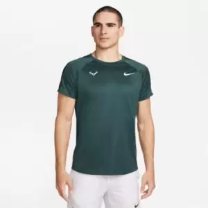 Image of Nike Challenger Mens Nike Dri-FIT Short-Sleeve Tennis Top - Grey