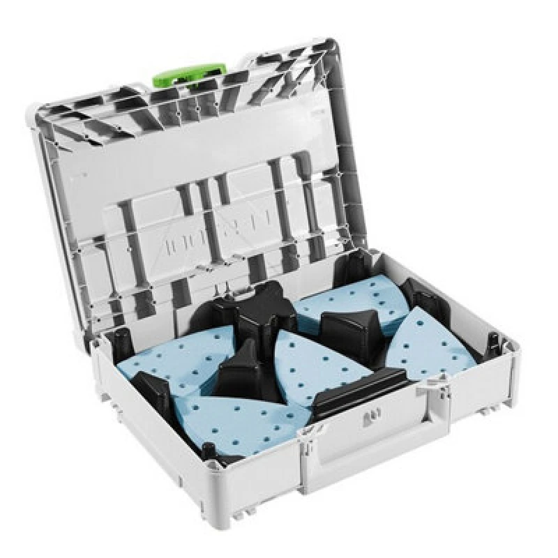 Image of Festool SYS-STF Delta GR-Set Granat Sanding Sheets & Systainer Case SYS-STF Delta GR-Set