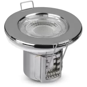 Image of VT8176 5W Dimmable Spotlight Firerated Fitting Samsung Chip Day White 4000K - Chrome Body (VT-885) - V-tac