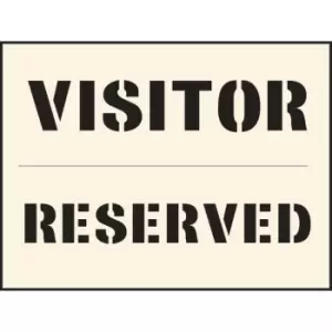 Image of Visitor Reserved Stencil (600 X 800MM)