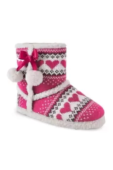 image of Fairisle Fleece Boot Slippers