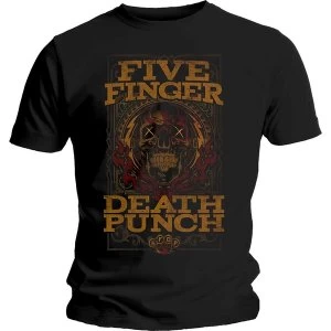 Image of Five Finger Death Punch - Wanted Unisex Large T-Shirt - Black