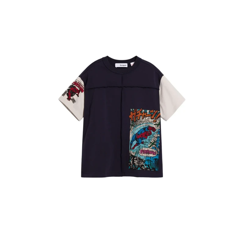 Image of Desigual Kid's T-Shirt Desigual Spider Bleu Male 9/10 ans