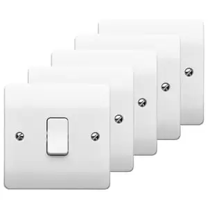 image of MK 10A Single Light Switch - Pack of 5