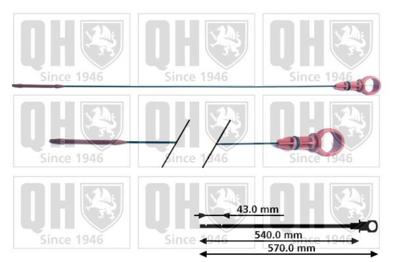 Image of QUINTON HAZELL Oil Dipstick QUINTON HAZELL QOD103