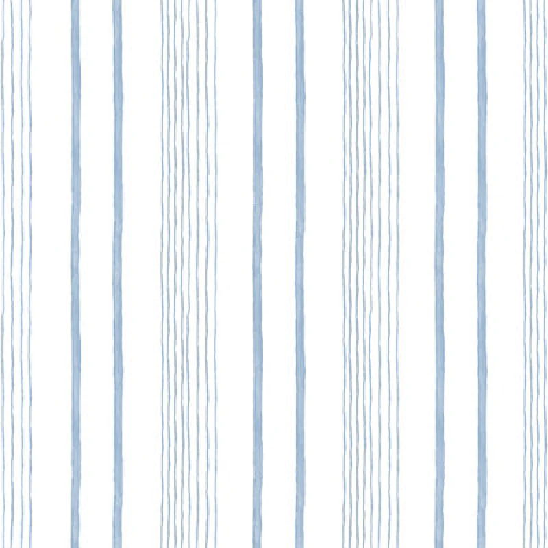 Image of Muriva Blue Stripe Water Coloured Effect Embossed Wallpaper