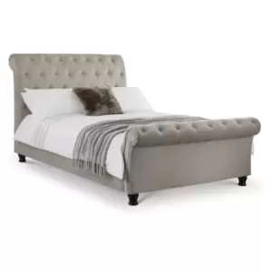 Image of 5ft Kingsize 150 x 200 Mink Chenille Bed Frame - Adah