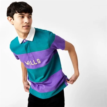 image of Jack Wills Axbridge Rugby Polo Shirt - Purple