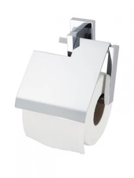 image of Aqualux Haceka Edge Toilet Roll Holder With Lid