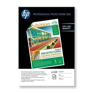 image of HP CG966A Professional Glossy Laser Photo Paper A4 200 gsm 100 sheets